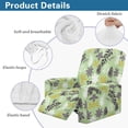 thumbnail image 5 of Kuiaobaty Floral Pattern Recliner Couch Cover with Side Pocket Breathable Reclining Sofa Slipcover Washable Reclining Slipcover Nonslip Recliner Chair Cover for Pets Kids, 5 of 8