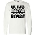 thumbnail image 3 of Inktastic Eat, Sleep, Muay Thai, Repeat Long Sleeve T-Shirt, 3 of 5