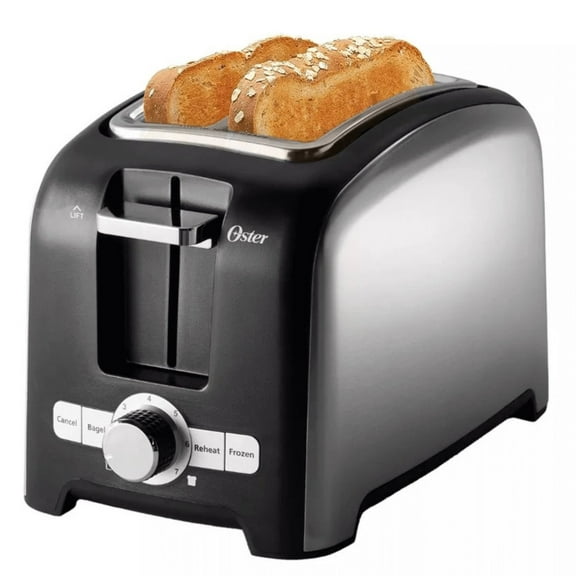 Oster 2-Slice Toaster, Brushed Stainless Steel