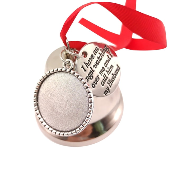 Bells Memorial Ornament, Christmas Tree Pendants, Hanging Bells, Home Decoration, Christmas Ornaments, Elegant Style, Foldable Design, Metal Frame, for Bedroom