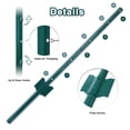 thumbnail image 2 of Fence Posts 3Feet - 10Pack, Heavy Duty Metal Fence Post with U-Channel, Steel Fence U-Post for Holding Garden Wire Fence, Corner Posts etc., 2 of 15