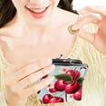 thumbnail image 7 of Cherry Stylish Microfiber Coin Purse with Zinc Alloy Jaws - Durable and Compact Wallet for Small Essentials - 4.3x4.7 in/11x12 cm Size - Ideal for Loose Change and More, 7 of 7