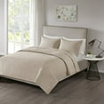 thumbnail image 1 of 510 Design Otto 3 Piece Soft Reversible Quilt Set, King/Cal King Bed Size, Khaki, 1 of 4