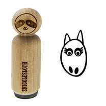 Lovely Horse Face Rubber Stamp for Scrapbooking Crafting Stamping - Mini 1/2 Inch