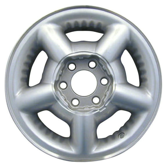 Pre-Owned Original Equipment Machined and Painted Silver Aluminum Wheel 15 x 7 5EK51PAK fits 1997-2000 Dodge Dakota (Good)