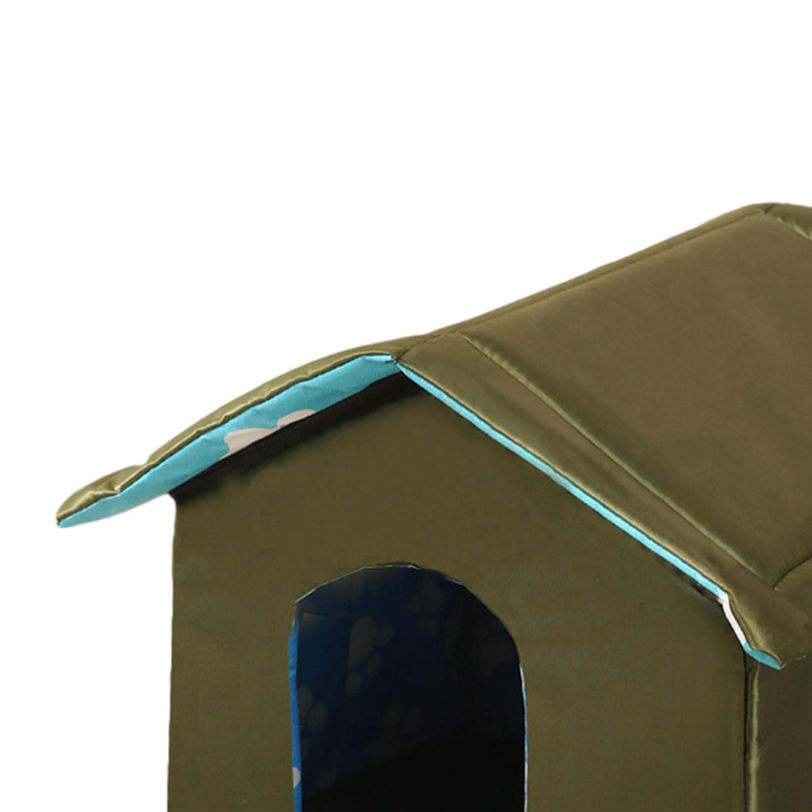 Stray Cats Shelter,Pet House Winter Cloth Stray Cats Shelter Bed,Portable Outdoor Cat Dog Kennel Weatherproof,Waterproof Feral Small Dogs Cat House Warm Bed,Puppy Cave Tent Water Resistant Soft
