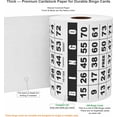 thumbnail image 2 of Bingo Cards Carewon 250 Large 11.4 x 11.4cm White Paper, 2 of 7