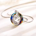 thumbnail image 2 of Collar de pendiente de cobre de cristal infinito, llama de renacimiento de Fénix de cristal colorido, 20MM Sincero Electrónica, 2 of 5