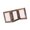 Dark wood color, variant on WINDLAND Solid Wood Triplicate Photo Frame Vertical Orientation Perfect For Displaying Family Portraits Together