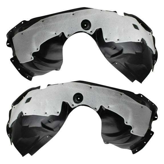 TRQ Front Inner Fender Liner Set Fits Select 2013-2016 Ford Fusion FO1248159 FO1249159