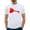 White, variant on CAIXIA Valentine's Matching Couples Shirts Love Heart Print Graphic Shirt Husband Wife Short Sleeve Tees Tops,Men/XXXL