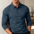 thumbnail image 6 of Workout Shirt Dqueduo Summer Men's Short-sleeved T-shirt Refreshing Breathable Loose-fitting Middle-aged Business Casual Color Top Shirt for Men Navy M, 6 of 8