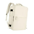 thumbnail image 4 of Mochila de negocios para portátil de 15,6 pulgadas, impermeable, de gran capacidad, para hombro. Beige, 4 of 9