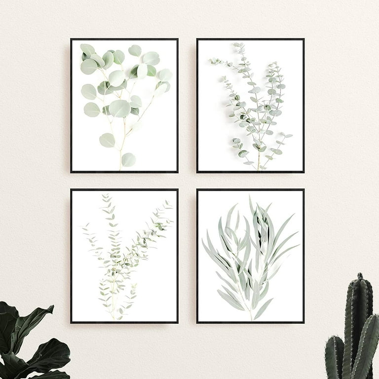 Botanical Plant Wall Art Prints- Sets Of (8x10 '') Unframed Wall Decor-  Nordic Style Eucalyptus And Lavander Leaf Prints-Modern Art Boho Print  Decor