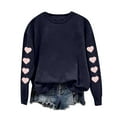 thumbnail image 7 of Ltctricy Womens Valentine's Day Sweatshirts Cute Heart Print Long Sleeve Pullover Tops for Gifts Comfy Fashion Shirts, 7 of 7