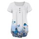 thumbnail image 5 of Camiseta estampada a la moda para mujer, blusa de manga corta, cuello redondo, camisetas informales Pompotops hfajkhk129532, 5 of 6