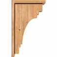 thumbnail image 3 of 7 1/2"W x 12"D x 20"H Pescadero Smooth Corbel w/Backplate, Western Red Cedar, 3 of 9