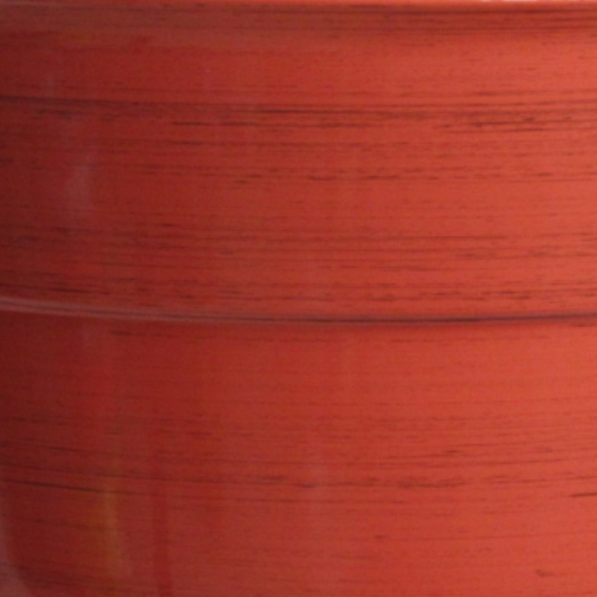 Garden Elements Indoor/Outdoor Glazed Brushed Happy Plastic Planter, Large, Earth Red, 15"