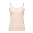 thumbnail image 6 of ZJXFGS Padded Lace Bralette for Women Crop Tops Spaghetti Strap V Neck Tank Top Slim Fit Camisole Beige 2XL, 6 of 6