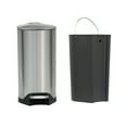 thumbnail image 5 of 8 Gallon / 30 Liter Brushed Stainless Steel Silver Color Step on Trash Can, 5 of 5
