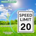 thumbnail image 2 of Uxcell 2-Pack Speed Limit 20 MPH Sign 16" x 12" Aluminum Weather Resistant Traffic Sign, 2 of 2