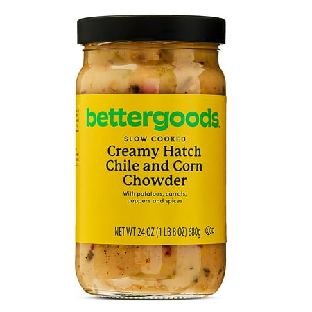 bettergoods Slow Cooked Creamy Hatch Chile and Sweet Corn Chowder  24 oz