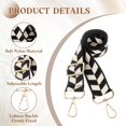 thumbnail image 3 of Uxcell Purse Straps Replacement Crossbody, 51 Inch Wide Shoulder Bag Strap Adjustable Canvas Straps for Handbag Wallet Clutch Crossbody Bags, Black Beige, 3 of 6