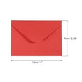 thumbnail image 2 of REGALWOVEN Mini Envelopes, Mini Present Card Business Card Envelope for Greeting Wedding Red, 2 of 6