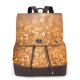 thumbnail image 1 of Balery Sparkling Orange and Black Mochila de Cuero para Mujeres, Gran Capacidad, Bolsa de Viaje Multifuncional, Mochila de Cuero y Bolsa de Hombro para Mujeres, 1 of 4
