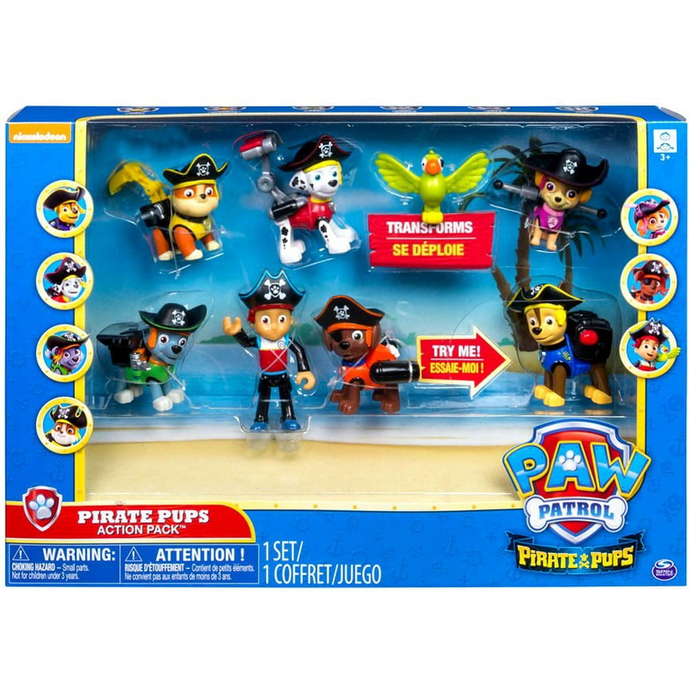 paw patrol mini figures set
