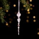 thumbnail image 4 of Hogar y cocina, Decoración del hogar, Decoración navideña, Decoraciones navideñas Colgante de árbol de Navidad de cristal acrílico rosa, Colgante de plástico, 4 of 6