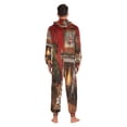 thumbnail image 7 of IAUYY Unisex Adult Onesie Pajamas Ultra-Soft Crystal-Soft Fabric, Halloween Adult Onesie Pajamas Adults,With a Zipper Plus Size Onesie Pajamas, A Christmas Scene, 7 of 7