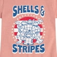 thumbnail image 3 of Teenage Mutant Ninja Turtles - Shells And Stripes - Toddler & Youth Girls Short Sleeve Tee, 3 of 6