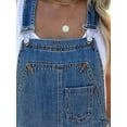 thumbnail image 6 of KelaJuan Women Denim Rompers Overalls, Adjustable Bib Jeans Pants Jumpsuits with Pockets Streetwear, 6 of 6