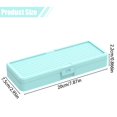 thumbnail image 3 of Hard Pencil Case,Snap Closure Hard Shell Stationery Organizer,0.86x7.8x2.9 Inch Plastic Pencil Storage Box,Large Capacity Multipurpose Utility Container,Portable Desktop Boxes for Office Supplies, 3 of 4