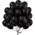 thumbnail image 1 of 100 Pack 10 Inch Black Helium Balloons, Black Helium Balloons, 1 of 5