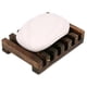 thumbnail image 4 of Soap Dish Wooden Soap Saver Holder Sink Bathroom Shower Rectangular Hand Craft For Soap,sponges And More(2 Pack), 4 of 5