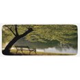 thumbnail image 1 of Tree Kitchen Mat, Bench Under Timber Tree by Riverside Epic Countryside Rural Relaxing Resting Space Scenery, Plush Decorative Kitchen Mat with Non Slip Backing, 47" X 19", Green, by Ambesonne, 1 of 1