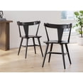 thumbnail image 2 of Signature Design by Ashley Gretlynn Modern Dining Chairs with Wraparound Back, Set of 2, Black, 2 of 9