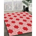 thumbnail image 2 of Ahgly Company Indoor Rectangle Patterned Pastel Pink Area Rugs, 7' x 9', 2 of 6