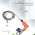 thumbnail image 3 of Herramienta de dragado de tuberías de taladro eléctrico de 1-10 metros, desbloqueador de tuberías de alcantarillado, limpiador de drenaje de cocina y baño, fregadero obstruido, elimina, 3 of 5