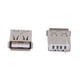 thumbnail image 3 of 30 x Conector USB A Hembra Recto Tipo de Soldadura, 3 of 5