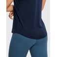 thumbnail image 5 of CRZ YOGA Pima Cotton Racerback Tank Tops for Women Workout Athletic Casual Soft Sleeveless Shirts, 5 of 7