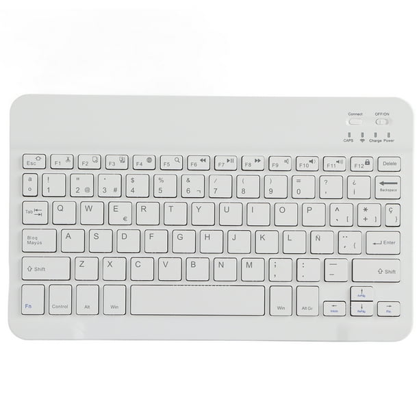 Teclado inalámbrico ultradelgado de 10 pulgadas para suministros informáticos inteligentes Bluetooth (español)
