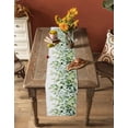 thumbnail image 5 of Eucalyptus Botanical Green Table Runner 72 Inches, Spring Blooms Leaves Bed Runner Dresser Scarves Tabletop for Indoor Outdoor Parties/Ceremony/Banquet, 13" x 72", 5 of 8