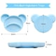 thumbnail image 5 of Platos de succión para bebés pequeños, silicona de calidad alimentaria con 4 divisores, tazón con ventosa, vajilla para bebés, tazón de suplemento alimenticio, 5 of 8