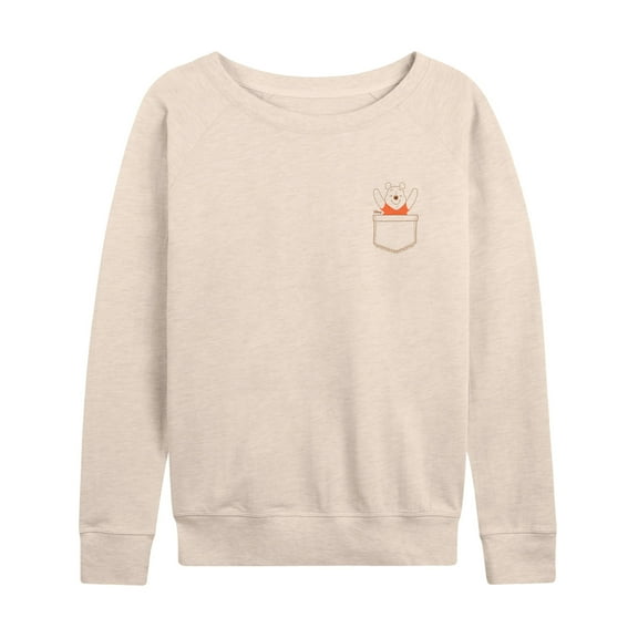 Winnie the Pooh - Surprise Out of Your Pocket - Women's Lightweight French Terry Long Sleeve Shirt