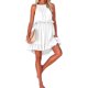 thumbnail image 1 of WILLBEST Vestido De Mujer Elegante Top De Verano Sin Mangas Con Ribete De Volantes Para Uso Diario Y Vacaciones Ideal Para Todas Las Estaciones Lavable A Máquina Y A Mano, 1 of 3