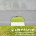 thumbnail image 4 of 11.4'x11.4' Arched Top Outdoor Pergola with Retractable Texilene Top, Patio Steel Frame Sun Shade Canopy, Gray, 4 of 7
