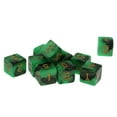 thumbnail image 4 of Dados Acrílicos D6 10 Piezas Verde Negro Perfecl, 4 of 8